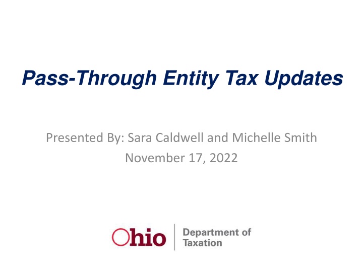 State Tax Updates for Pass-Through Entities