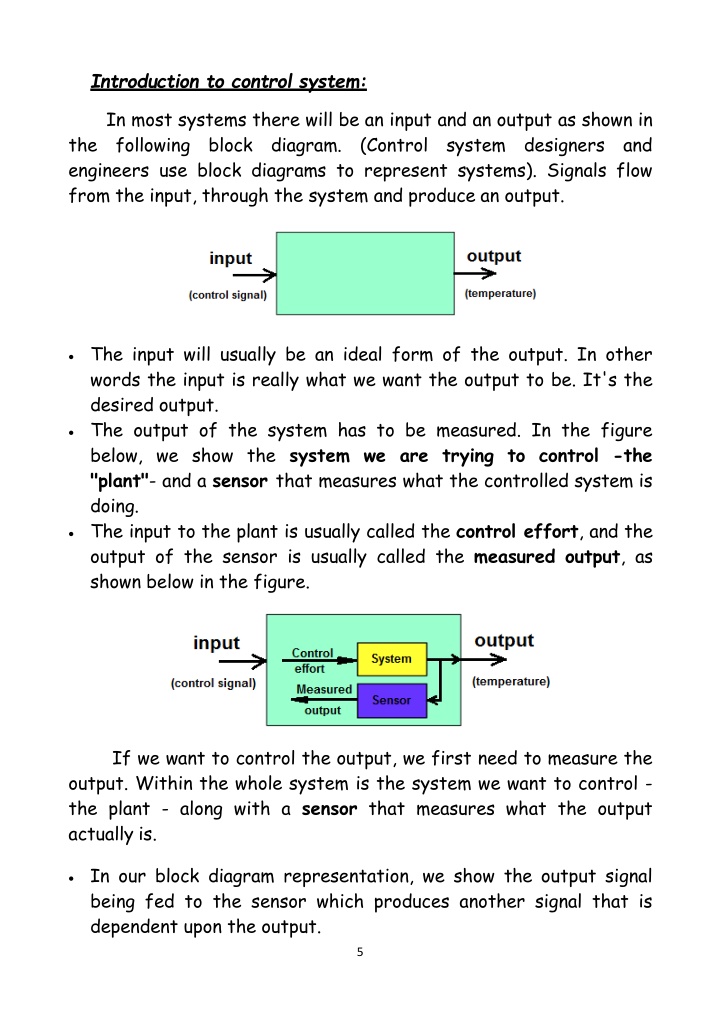 Introduction to Control Systems: Understanding Input and Output Relationships