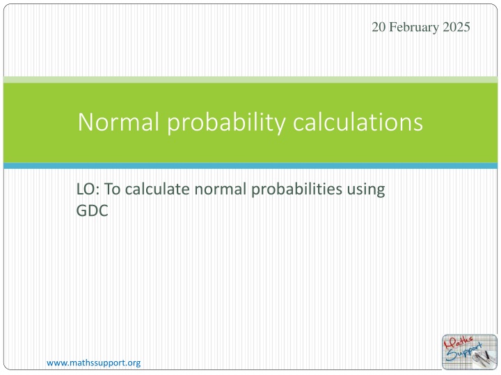 Normal Probability Calculations Using GDC for Coconut Milk Packets