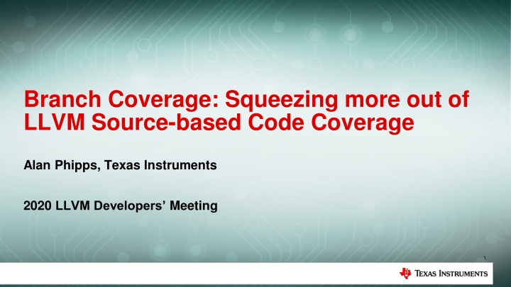 Enhancing Branch Coverage in LLVM Source-based Code