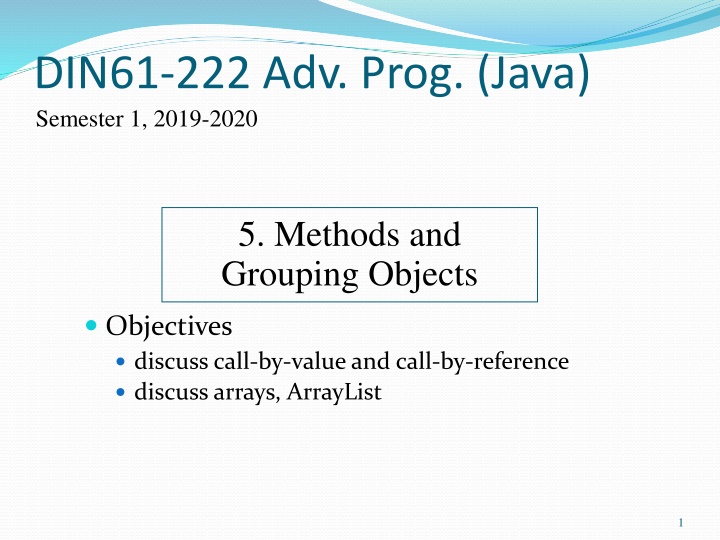 DIN61-222 Adv. Prog. (Java)
