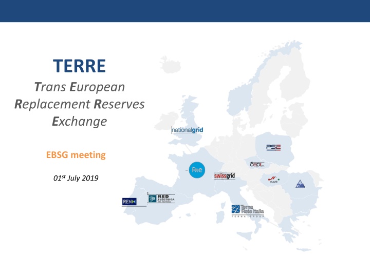 TERRE Trans-European Replacement Reserves Exchange Meeting