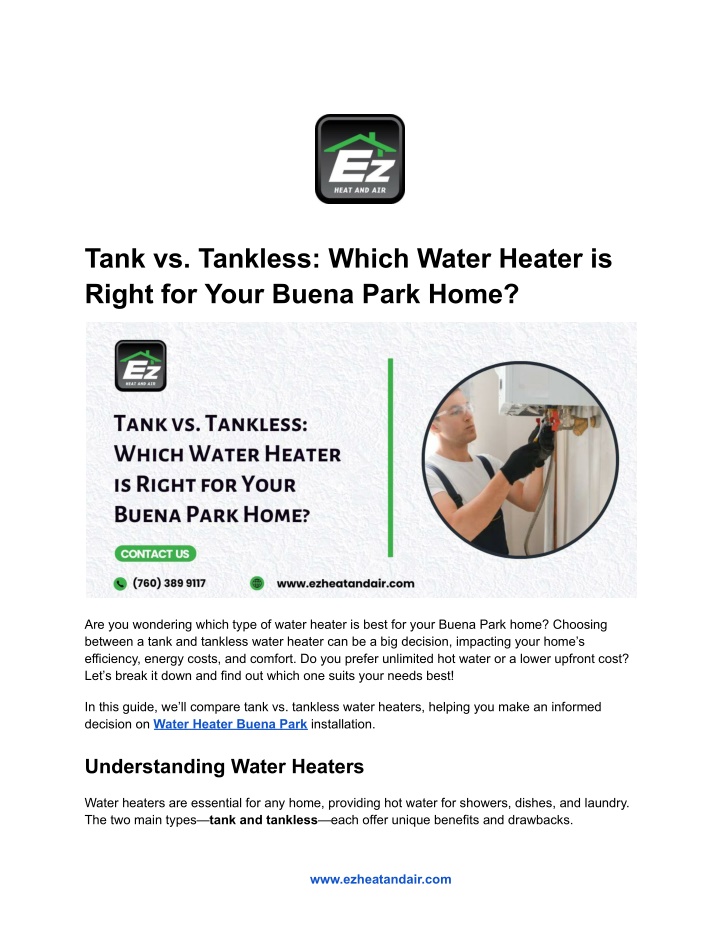 tank vs tankless which water heater is right n.w
