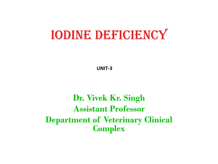 IODINE DEFICIENCY