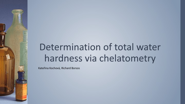 Determination of Water Hardness using Chelatometry