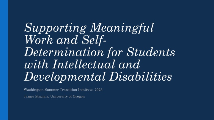 Supporting Students with Disabilities in Transition