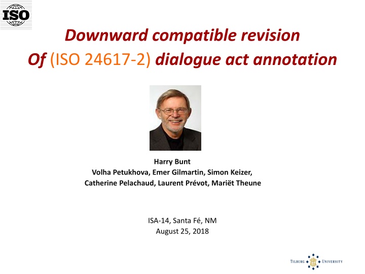 Downward Compatible Revision of ISO 24617-2 Dialogue Act Annotation