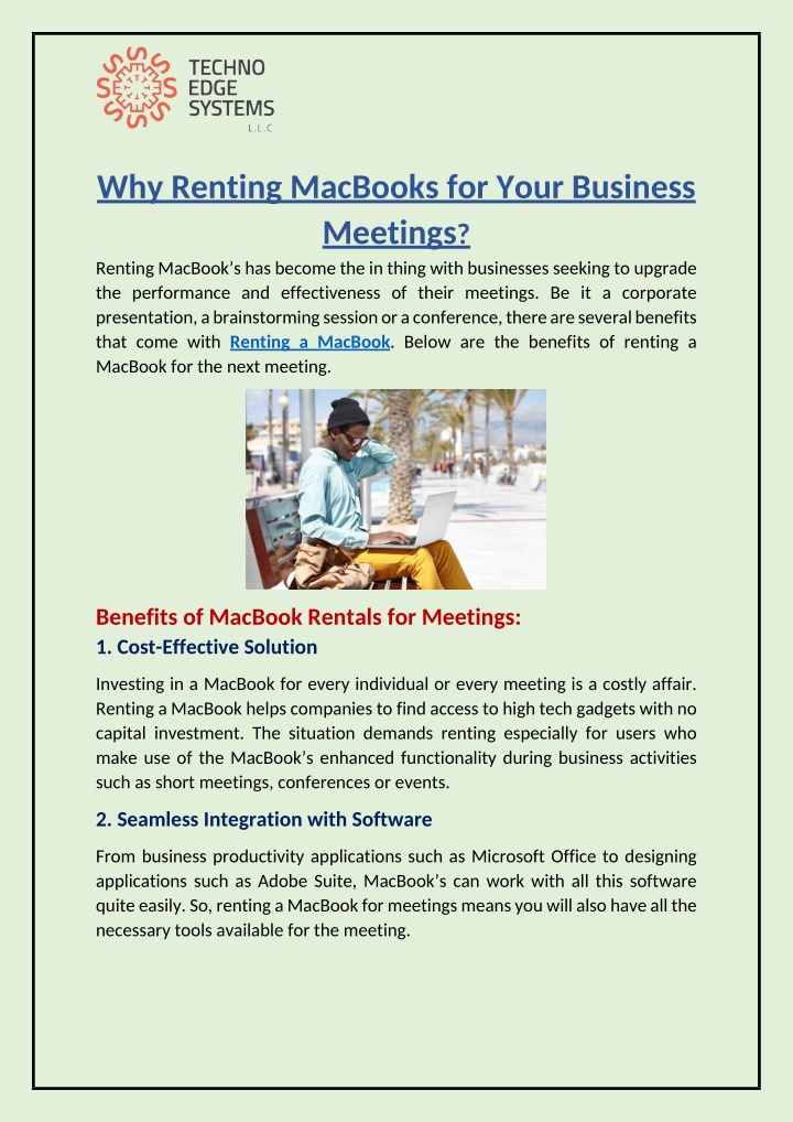 why renting macbooks for your business meetings n.w