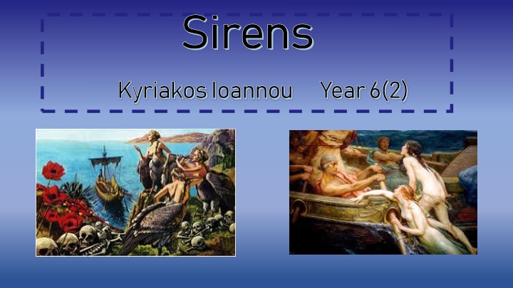 Sirens: Enchanting Creatures of Greek Mythology