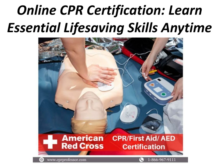 Online CPR Certification: Learn Essential Lifesaving Skills Anytime