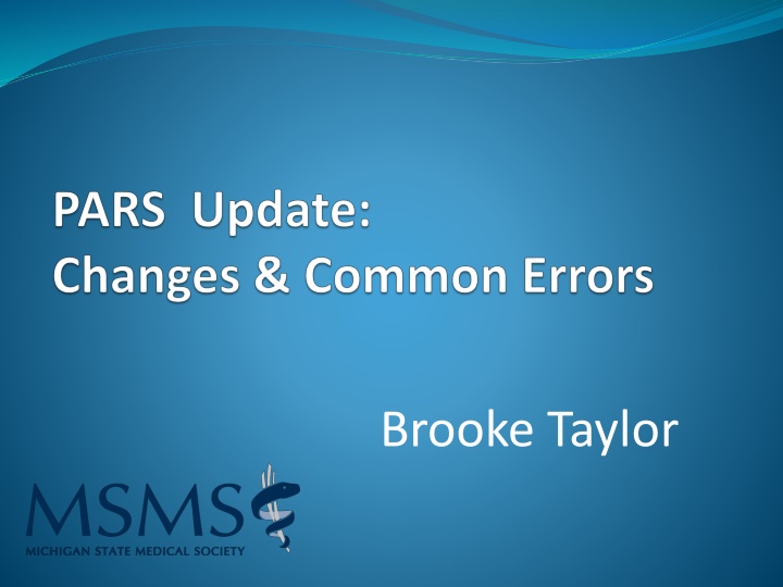 ACCME PARS Reporting System Overview