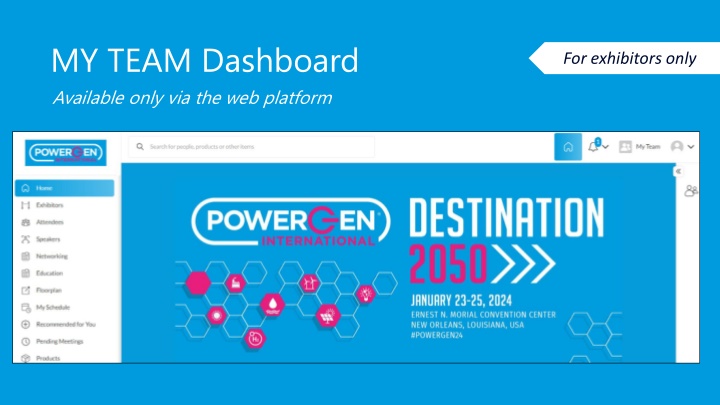 MY TEAM Dashboard