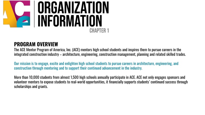 ACE Mentor Program - Inspiring Careers in Construction Industry