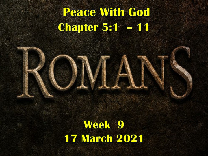 Peace With God