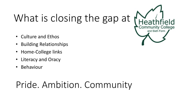Building Relationships and Home-College Links for Student Development