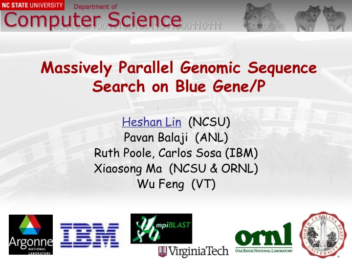 Massively Parallel Genomic Sequence Search