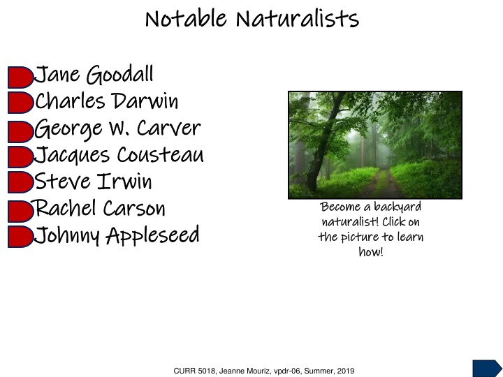 Notable Naturalists and Their Contributions