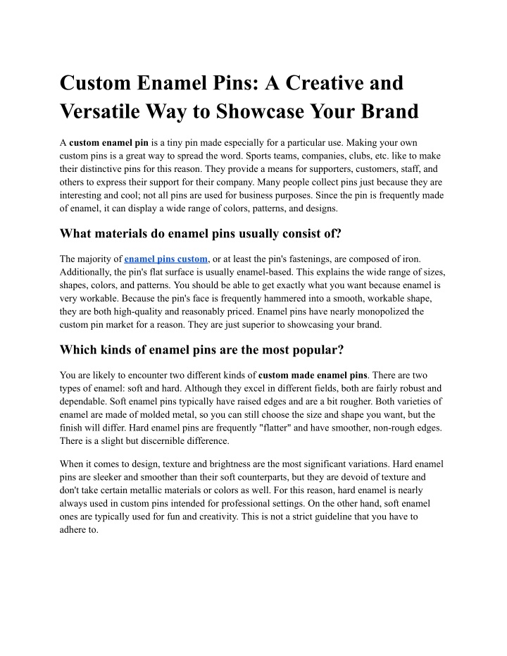 custom enamel pins a creative and versatile n.w