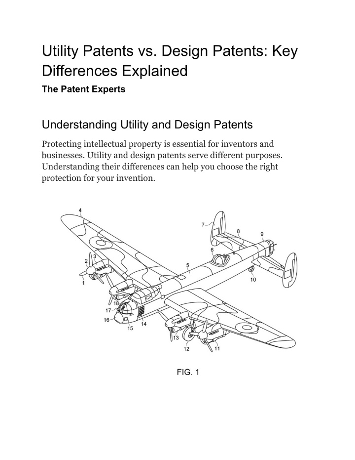utility patents vs design patents key differences n.w