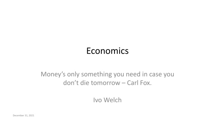 Economics
