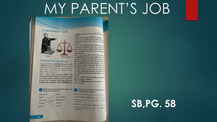 MY PARENT’S JOB