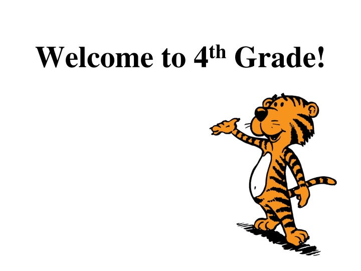 Welcome to 4th Grade Information