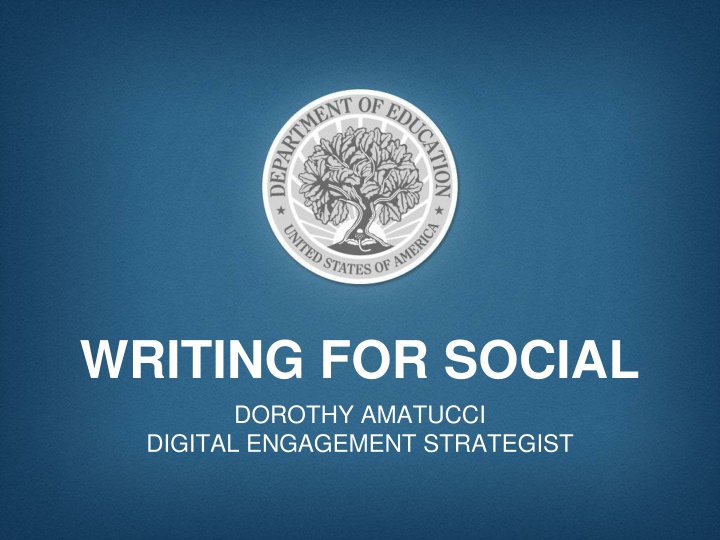 WRITING FOR SOCIAL