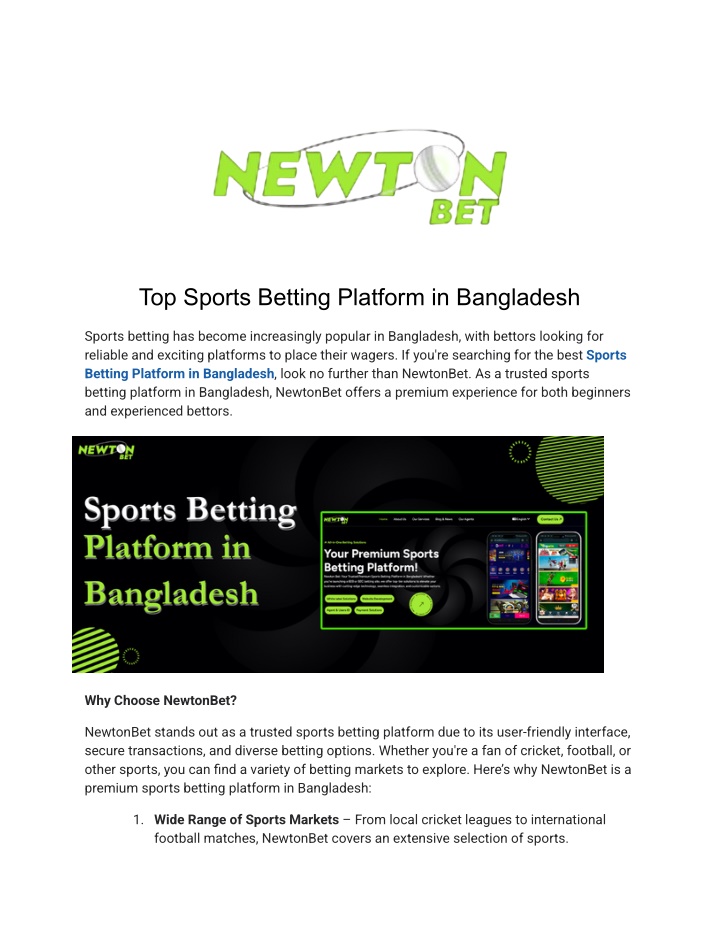 top sports betting platform in bangladesh n.w