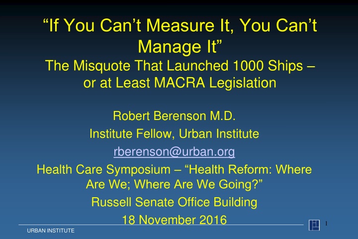 Managing through Measurement - The Deming Misquote