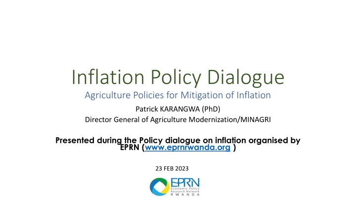 Inflation Policy Dialogue