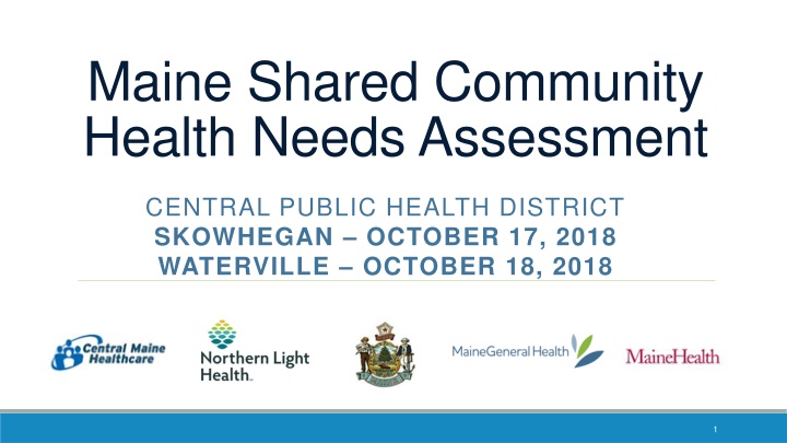 Maine Community Health Needs Assessment Forum