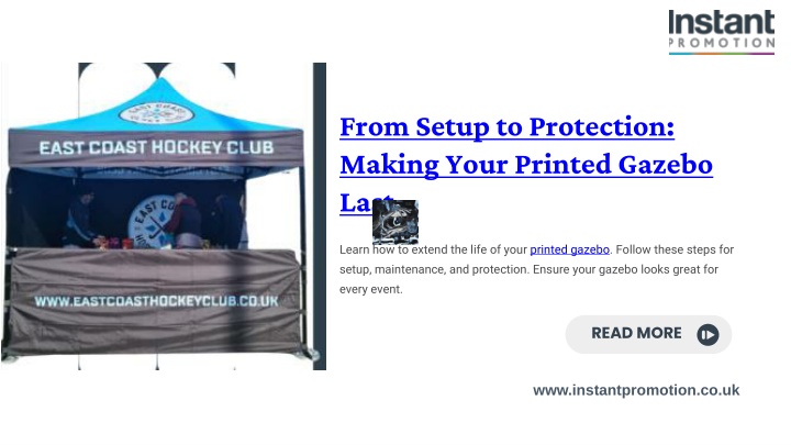 From Setup to Protection How to Make Your Printed Gazebo Last