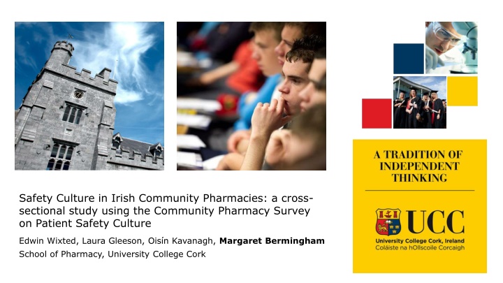 Safety Culture in Irish Community Pharmacies