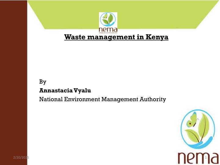 Waste Management Policies and Role of NEMA in Kenya