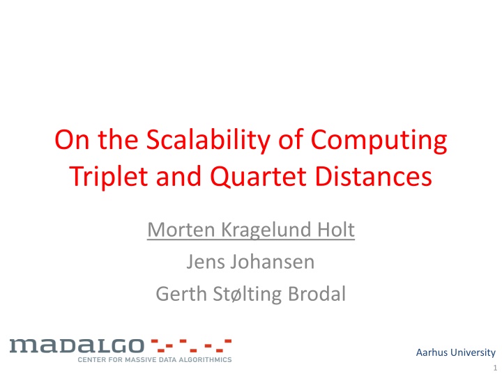 Scalability of Computing Triplet and Quartet Distances in Phylogenetic Trees