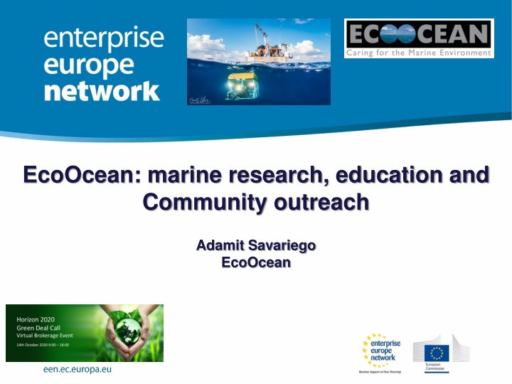 EcoOcean: marine research, education and  Community outreach