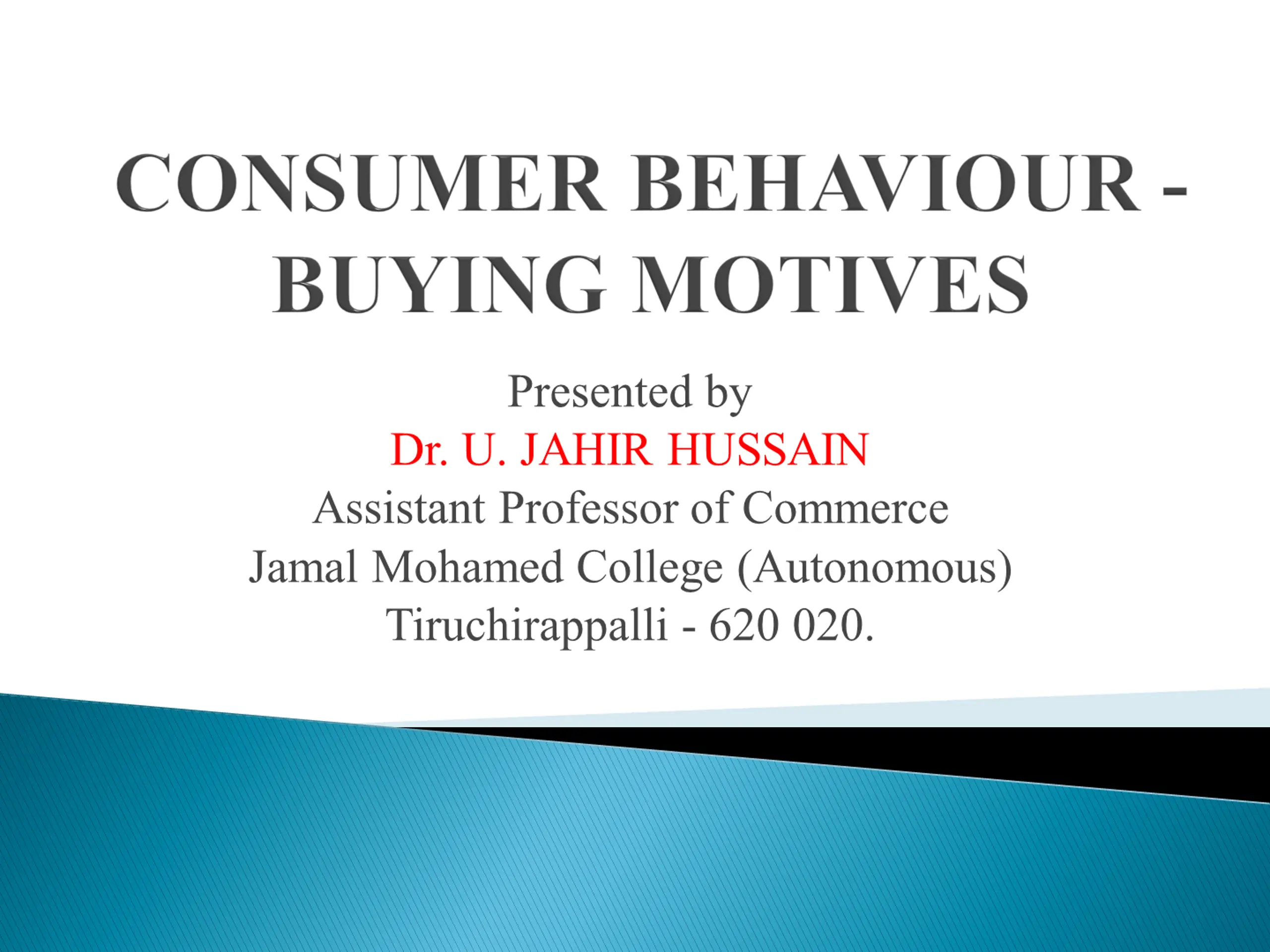 Consumer Behavior: Importance and Application