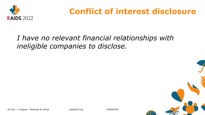 Conflict of interest disclosure