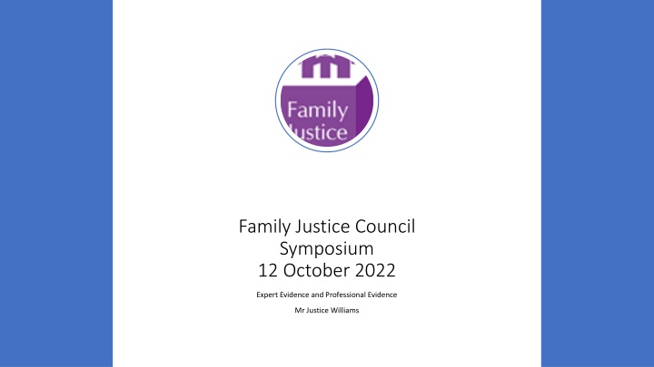 Family Justice Council Symposium 12 October 2022