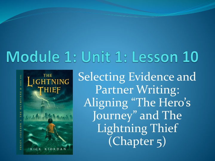 The Heroes Journey in The Lightning Thief