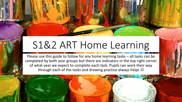 S1&2 ART Home Learning