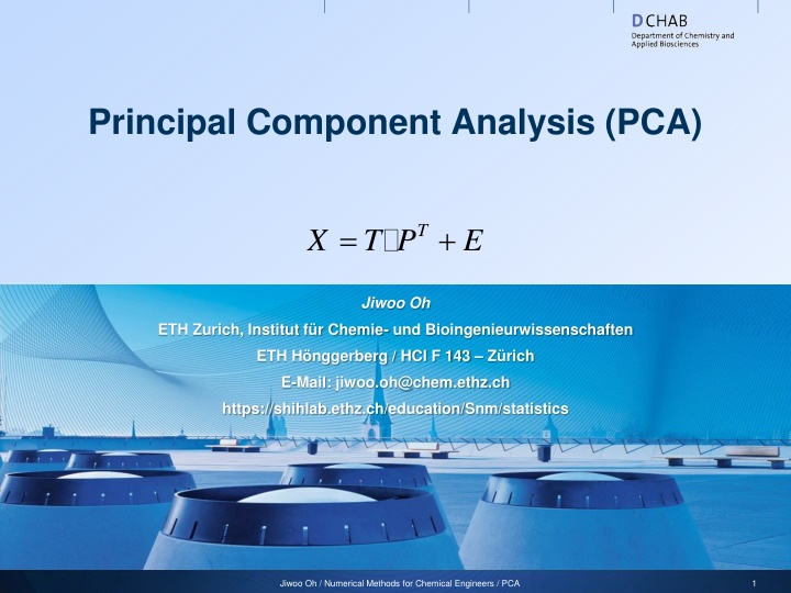 Principal Component Analysis (PCA)