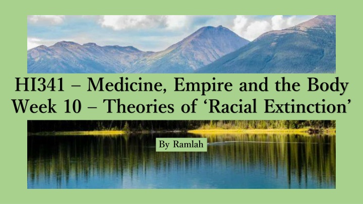 Theories of Racial Extinction in Historical Context
