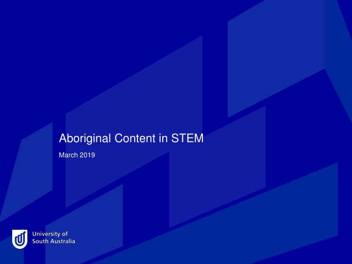 Aboriginal Content in STEM - March 2019