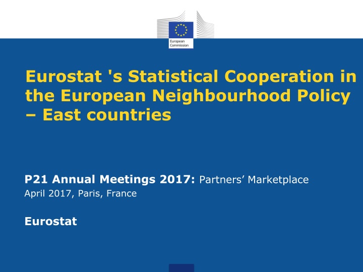 Statistical Cooperation in the European Neighbourhood Policy - ENP-East