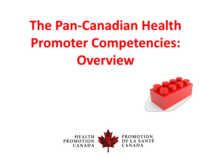 Overview of Pan-Canadian Health Promoter Competencies