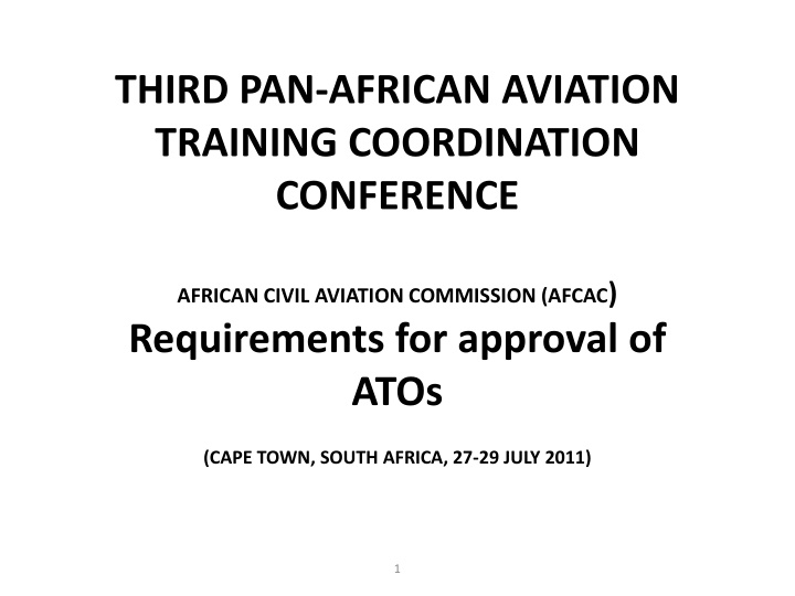 Aviation Personnel Training Overview