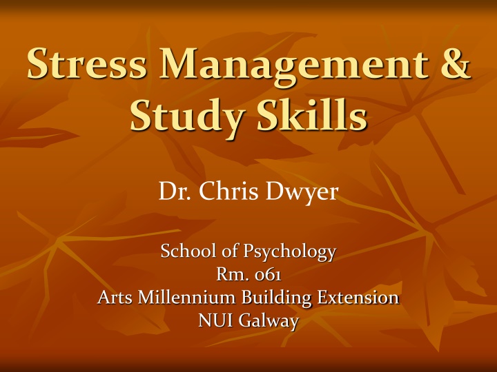 Stress and Coping Strategies