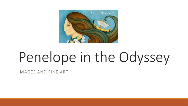 Penelope in the Odyssey: Images and Fine Art