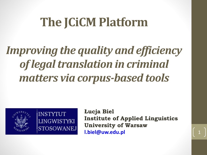 Enhancing Legal Translation Quality and Efficiency